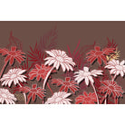 Elegant lea floral design - "flora" wallpaper mural-equal final