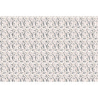 Graceful navy blue botanical scrolls and delicate pink flowers on cream colored background - view 6 - repeat-full-square - final