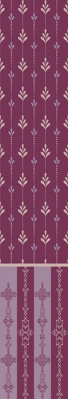 Vertical arrow motifs and stripes in deep green with modern floating shelves and furniture - view 12 - repeat-small - final