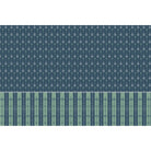 repeat-full-square Vertical arrow motifs and stripes in deep green with modern floating shelves and furniture - view 15 - final