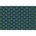 Repeating emerald green palm trees with golden tigers create luxurious tropical damask pattern - view 10 - final