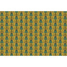 Repeating emerald green palm trees with golden tigers create luxurious tropical damask pattern - view 15 - final