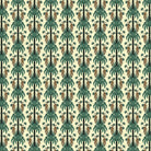 Repeating emerald green palm trees with golden tigers create luxurious tropical damask pattern - view 24 - final