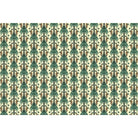Repeating emerald green palm trees with golden tigers create luxurious tropical damask pattern - view 25 - final