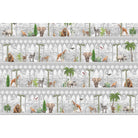 "Tropical wildlife safari oasis lea - tropical wallpaper mural-equal final"