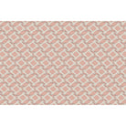 Blush pink geometric diamond lattice with delicate floral sprigs on modern interior wall - view 5 - repeat-full-square - final