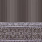 Traditional ethnic border design with vertical stripes in warm brown and gold tones - view 12 - final