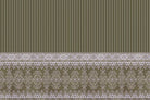 "Striped lea motifs wallpaper mural-inequal final"