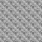 Black and white checkered pattern with alternating floral motifs and vertical stripes - view 2 - final