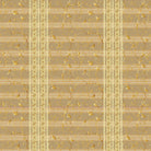 Luxurious gold damask stripes with delicate floral motifs on warm beige background - view 2 - final