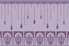 "Intricate paisley motif in lea - "motifs" wallpaper mural-inequal final"