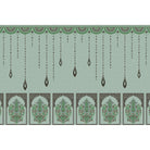 Intricate paisley motifs in lea - "motifs" wallpaper mural-equal final