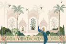 "Elegant lea mughal garden wallpaper mural-inequal final"