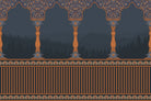 "Ornate pillar architecture lea - "royal" wallpaper mural-inequal final"