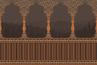 "Ornate pillar architecture lea - "royal" wallpaper mural-inequal final"