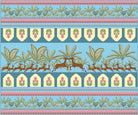 "Graceful meadow with dancing deer in lea - flora wallpaper mural-inequal final"