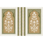 "Floral archway design in lea - mughal wallpaper mural-equal final"