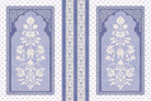 "Floral archway design in lea - mughal wallpaper mural-inequal final"