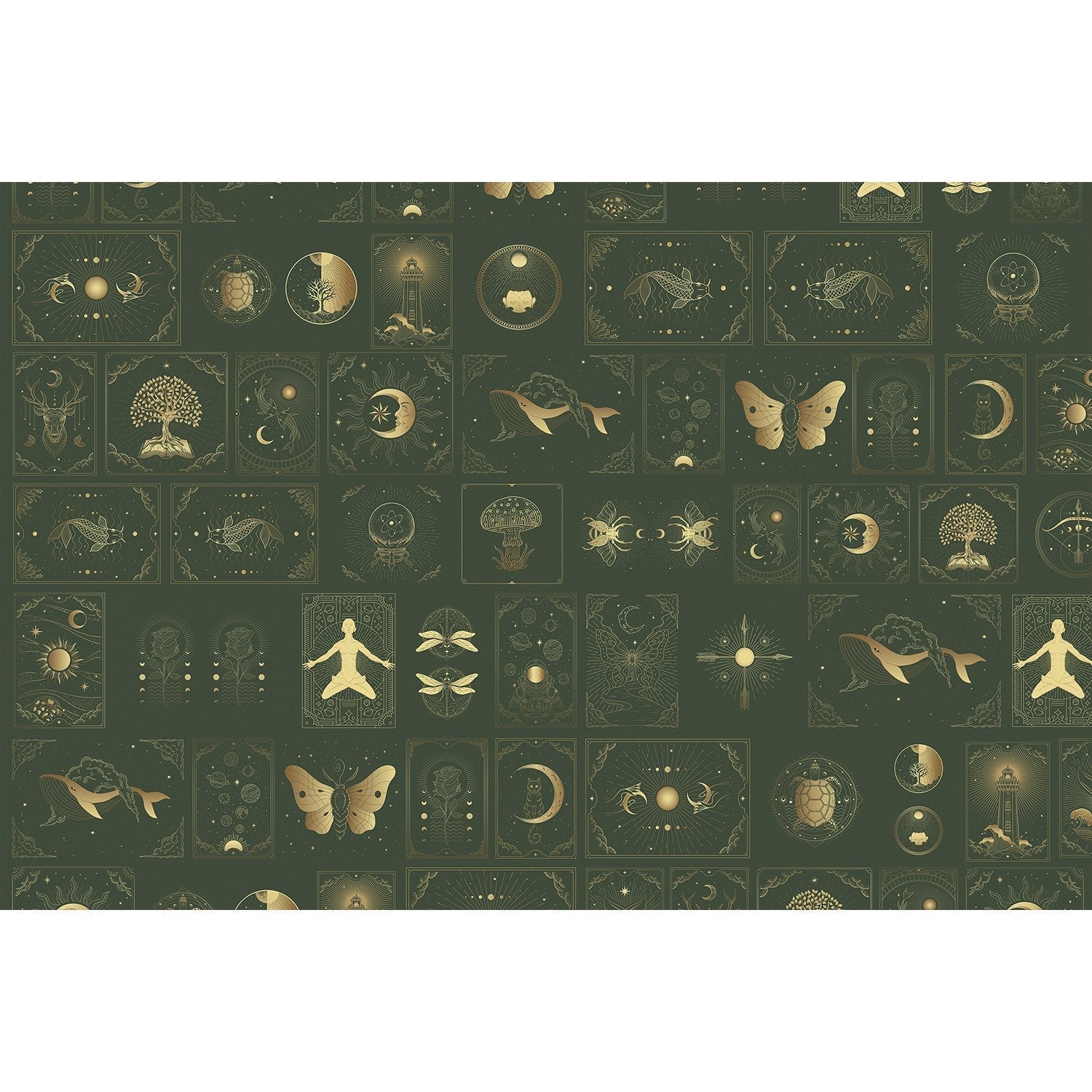 Celestial nature fusion lea - "art" wallpaper mural-equal final