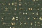 "Celestial nature fusion design in lea - "art" wallpaper mural-inequal final"