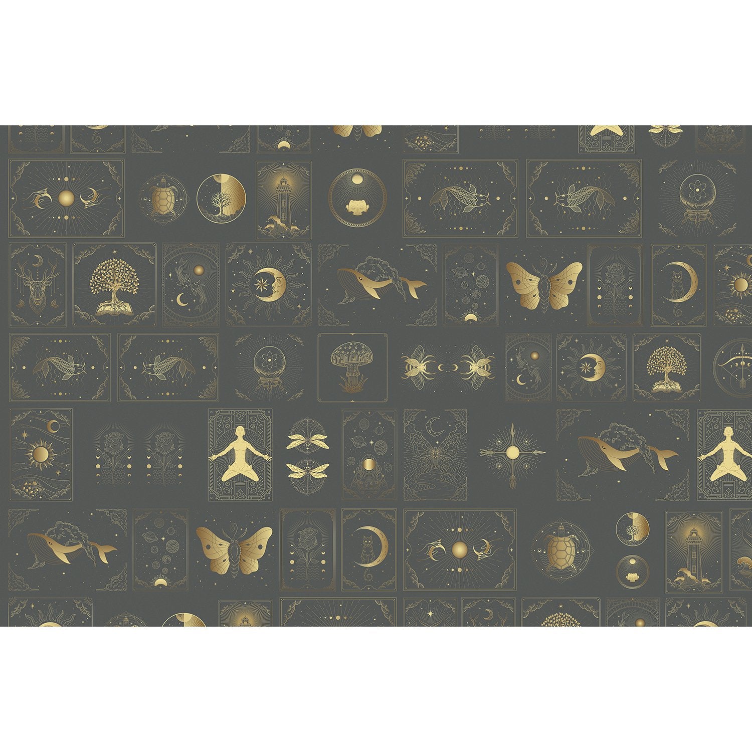 Celestial nature fusion lea - "art" wallpaper mural-equal final