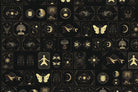 "Celestial nature fusion design in lea - "art" wallpaper mural-inequal final"