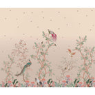 Scenic chinoiserie birds and florals in lea - chinoiserie wallpaper mural-equal final