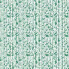 Repeating green bamboo leaves and stems on white background with vertical striped pattern - view 2 - final