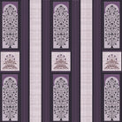 Traditional brown striped panels featuring ornate floral trees and palmette motifs in classic style - view 16 - final