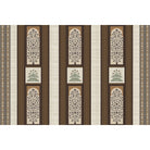 "Detailed damask pattern in lea - mughal wallpaper mural-equal final"