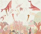 "Vibrant lea underwater marine life scene - "marine and ocean" wallpaper mural-inequal final"