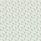 Delicate repeating pattern of blue seahorses and coral starfish on light background - view 10 - final