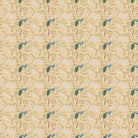Elegant peacocks and delicate floral branches on cream background in vintage botanical style - view 19 - final