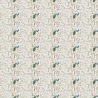 Elegant peacocks and delicate floral branches on cream background in vintage botanical style - view 24 - final