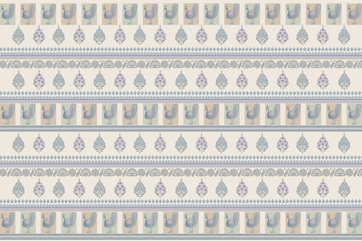 Peacock chinoiserie wallpaper mural in lea - chinoiserie wallpaper mural-inequal final