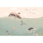 Underwater marine life scene in lea - "marine and ocean" wallpaper mural-equal final