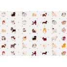 "Adorable dog motif in lea - kids wallpaper mural-equal final"