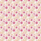 Delicate purple flowers with sage leaves create elegant repeating floral motif on white background - view 10 - final