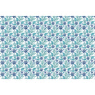 Delicate purple flowers with sage leaves create elegant repeating floral motif on white background - view 19 - final