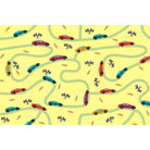Dynamic race car design in lea - kids wallpaper mural-equal final