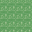 Traditional Warli folk art motifs in white on deep red background with repeating trees - view 15 - final