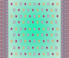 "Colorful geometric patterns in lea - "motifs" wallpaper mural-inequal final"