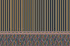 "Bold stripes and autumn leaves in lea - "patterns" wallpaper mural-inequal final"