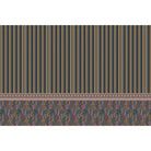 Bold stripes and autumn leaves design in lea - "patterns" wallpaper mural-equal final