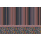 Bold stripes and autumn leaves design in lea - "patterns" wallpaper mural-equal final