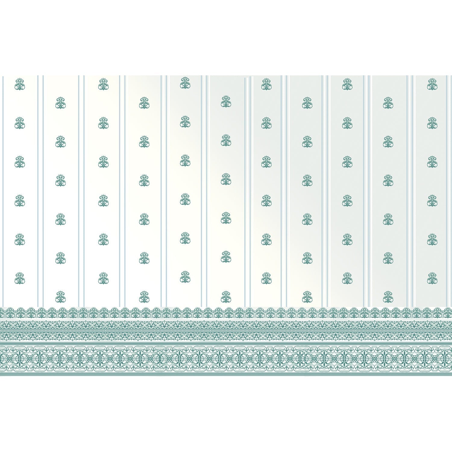 Soft lea stripe damask wallpaper mural-equal final