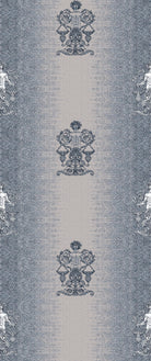 Repeating fleur de lis and crown motifs in beige and cream classical European style - view 13 - repeat-original - final