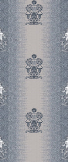 Repeating fleur de lis and crown motifs in beige and cream classical European style - view 14 - repeat-small - final
