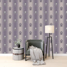 Repeating fleur de lis and crown motifs in beige and cream classical European style - view 15 - final
