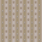 Repeating fleur de lis and crown motifs in beige and cream classical European style - view 2 - final